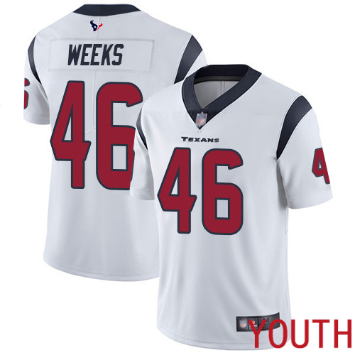 Houston Texans Limited White Youth Jon Weeks Road Jersey NFL Football #46 Vapor Untouchable